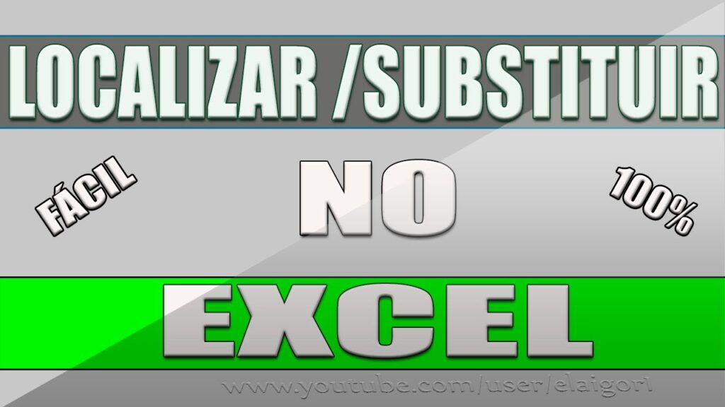 Como pesquisar e substituir palavras no excel 1