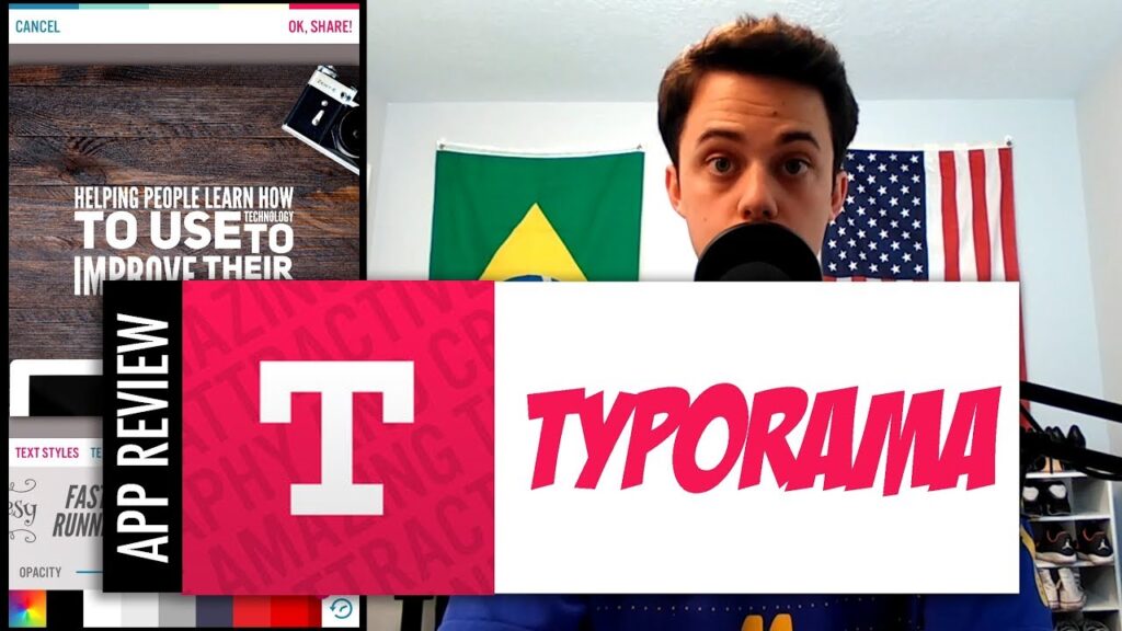 Como adicionar frases em fotos e postar nas redes sociais com o app typorama 1