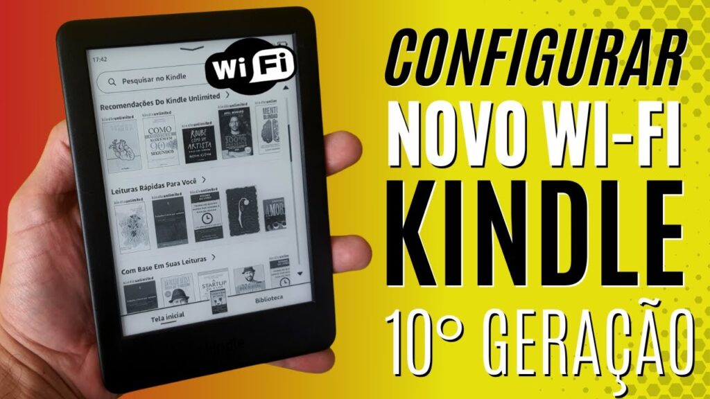 Como configurar uma nova rede wi fi no kindle para baixar livros 1