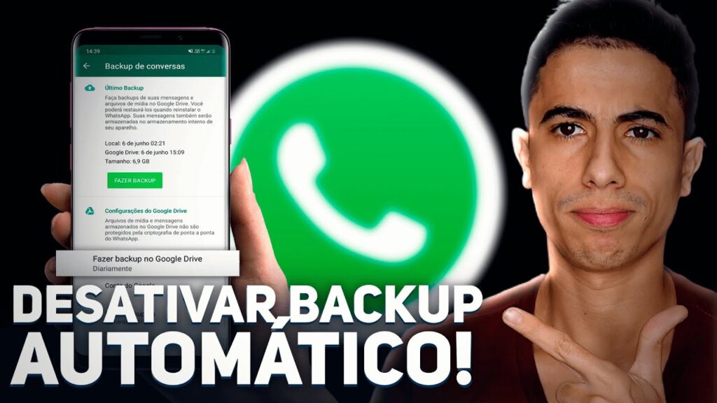 Como desativar o backup online de conversas no whatsapp 1