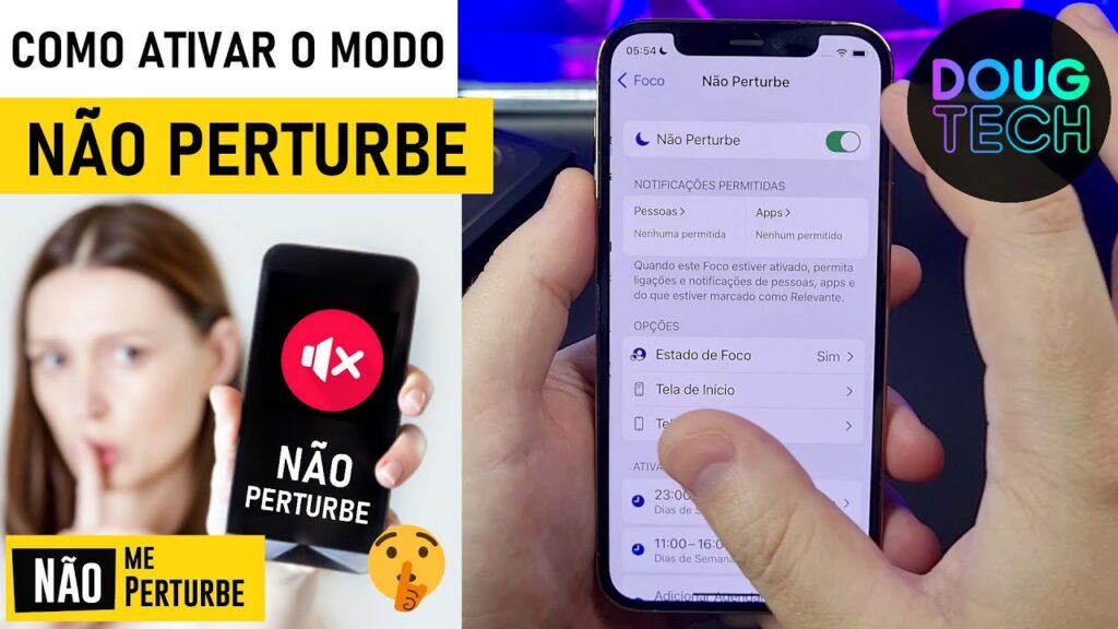 Como configurar e ativar o modo nao perturbe no iphone com ios 11 1