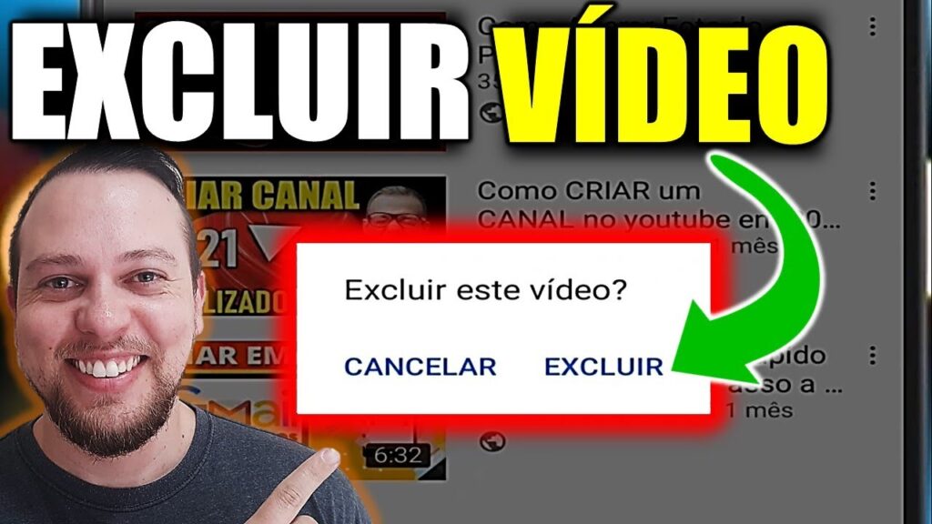 Como excluir um video do youtube pelo iphone 1