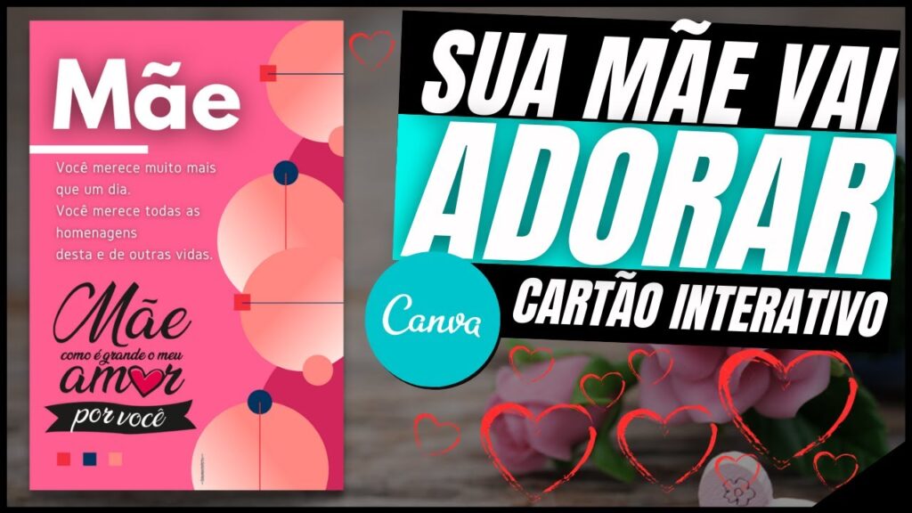 Como criar um cartao com mensagem de dia das maes no canva 1