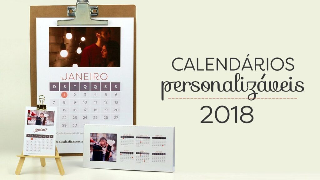 Como fazer calendario de 2018 com o celular 1