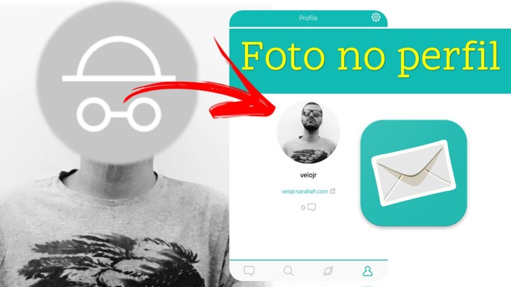 Como colocar uma foto de perfil no sarahah 1