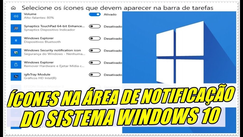Como ativar ou esconder notificacoes na barra de tarefas do windows 10 1