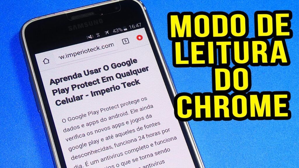 Como ativar o modo de leitura do chrome para android 1