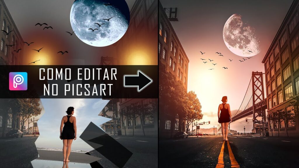 Como fazer montagem de fotos com o picsart no celular 1