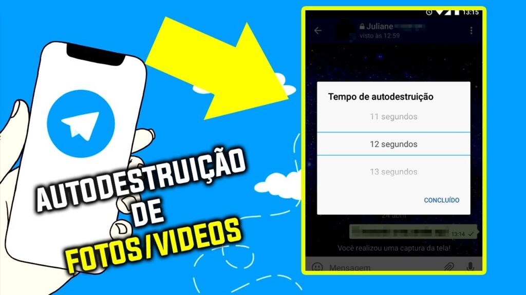 Como enviar fotos e videos que se autodestroem no telegram 1