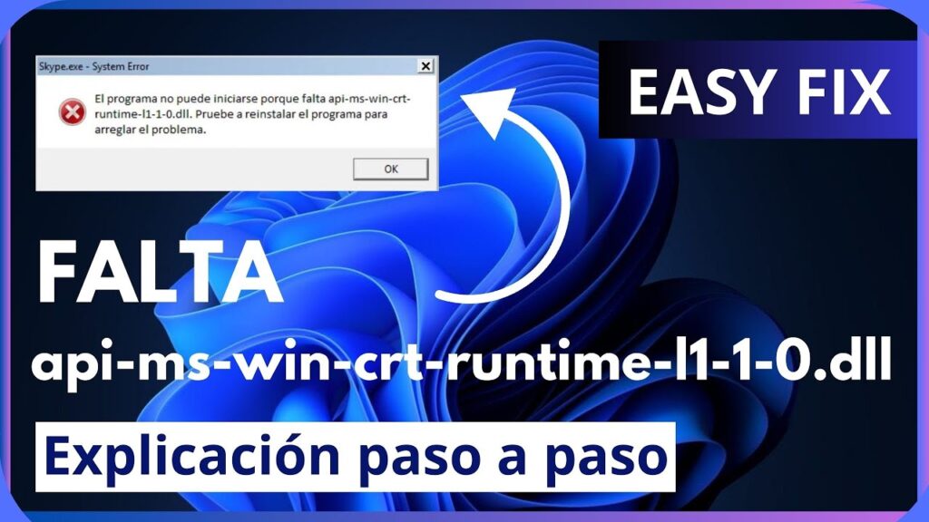 Como corrigir o erro api ms win crt runtime l1 1 0dll 1