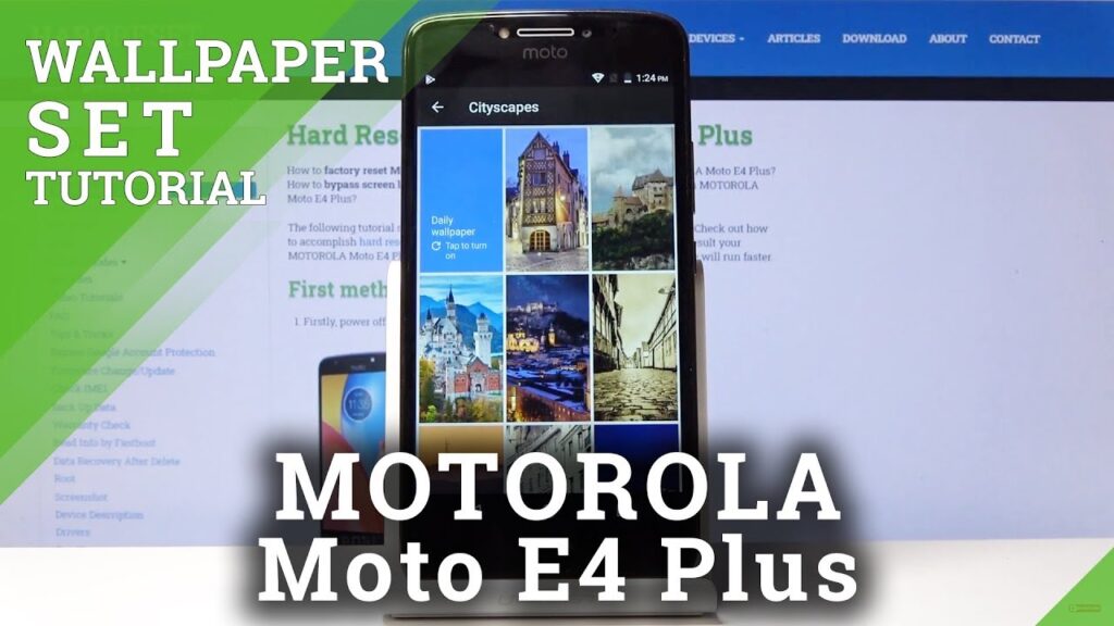 Como mudar o papel de parede do moto e4 1
