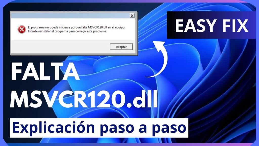 Como resolver o erro msvcr120dll 1