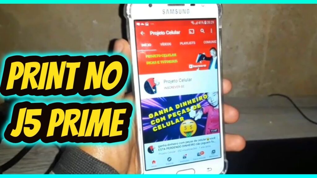 Como tirar print de tela no galaxy j5 prime 1