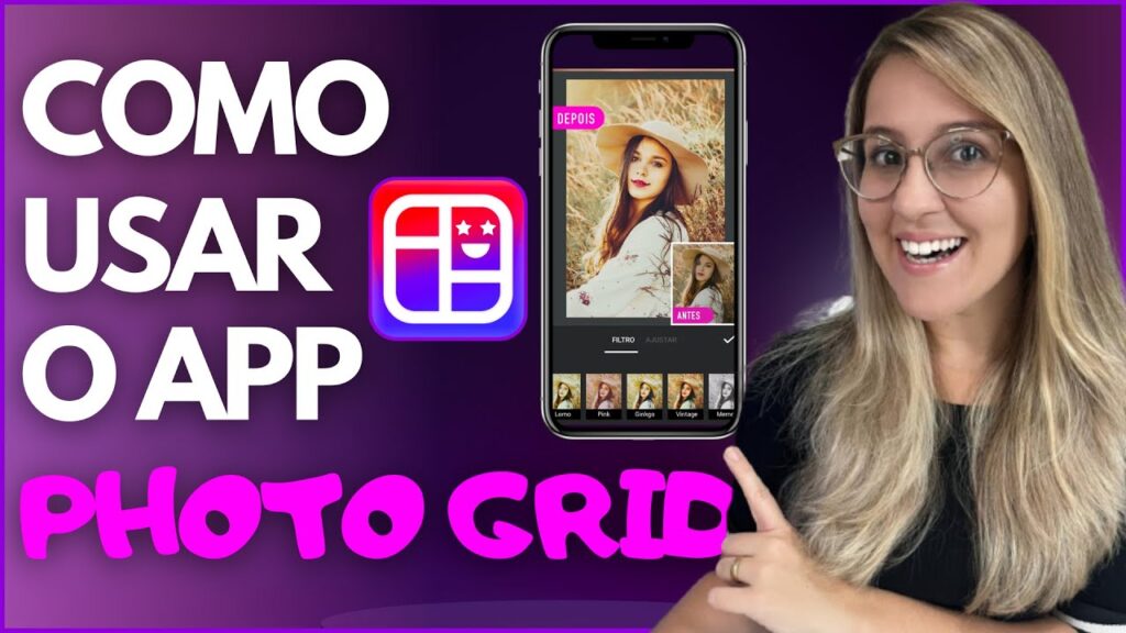 Como aplicar filtros em fotos e compartilhar imagens com o photo grid 1