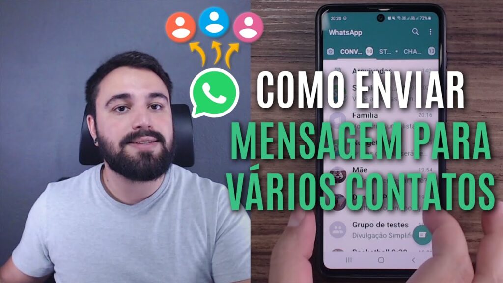 Como compartilhar uma foto com varios amigos de uma so vez no whatsapp 1