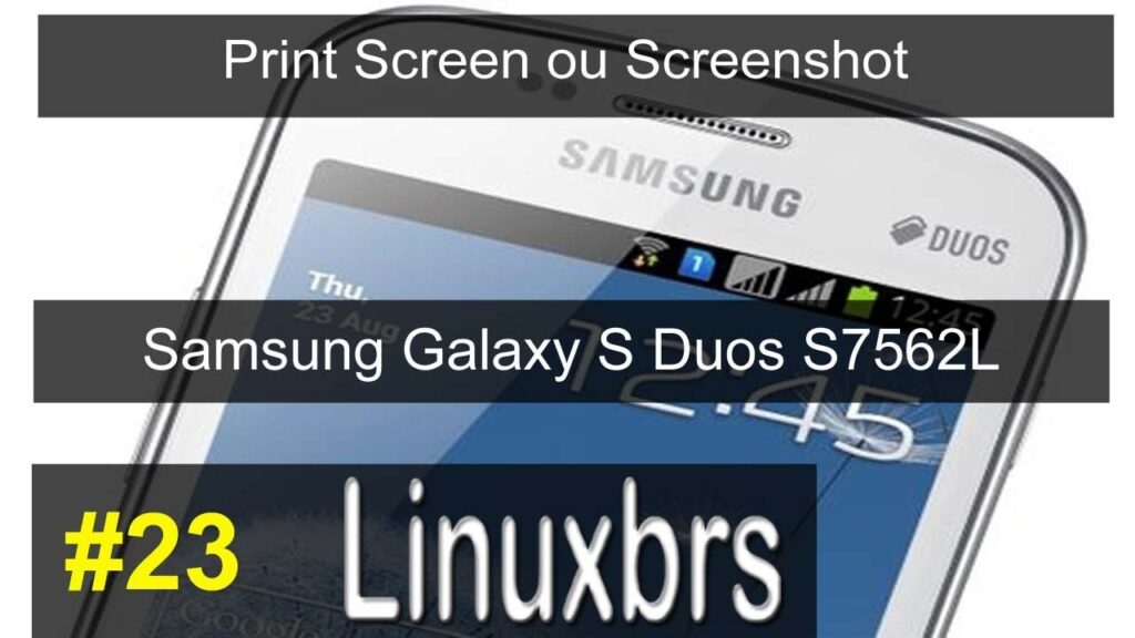 Como tirar print de tela no samsung galaxy s duos 1
