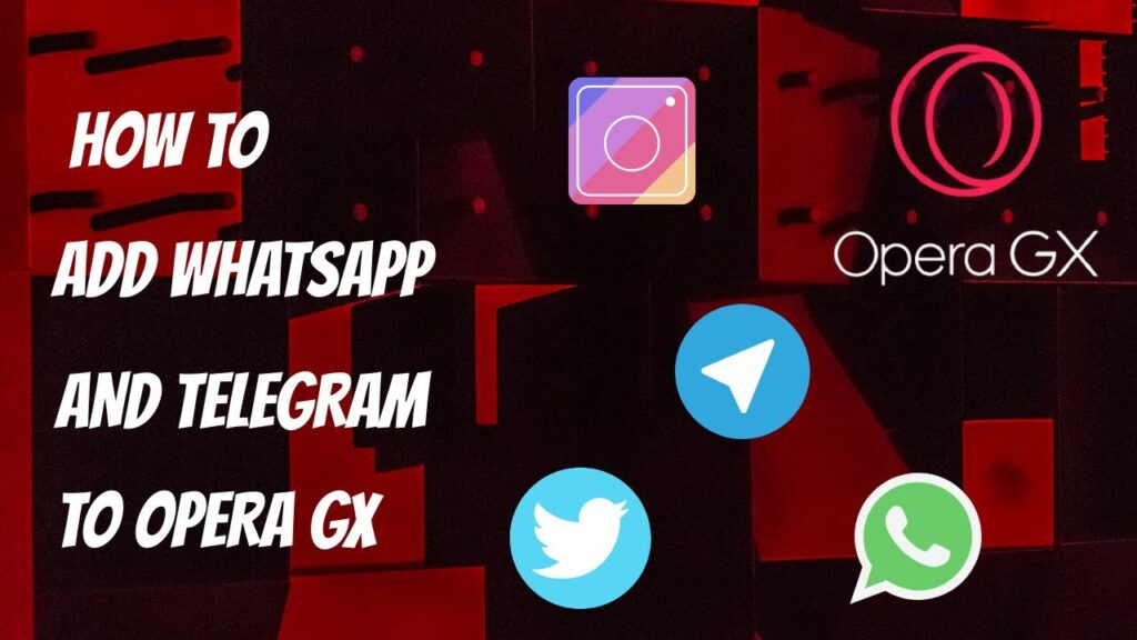 Como usar whatsapp facebook messenger e telegram no opera 1