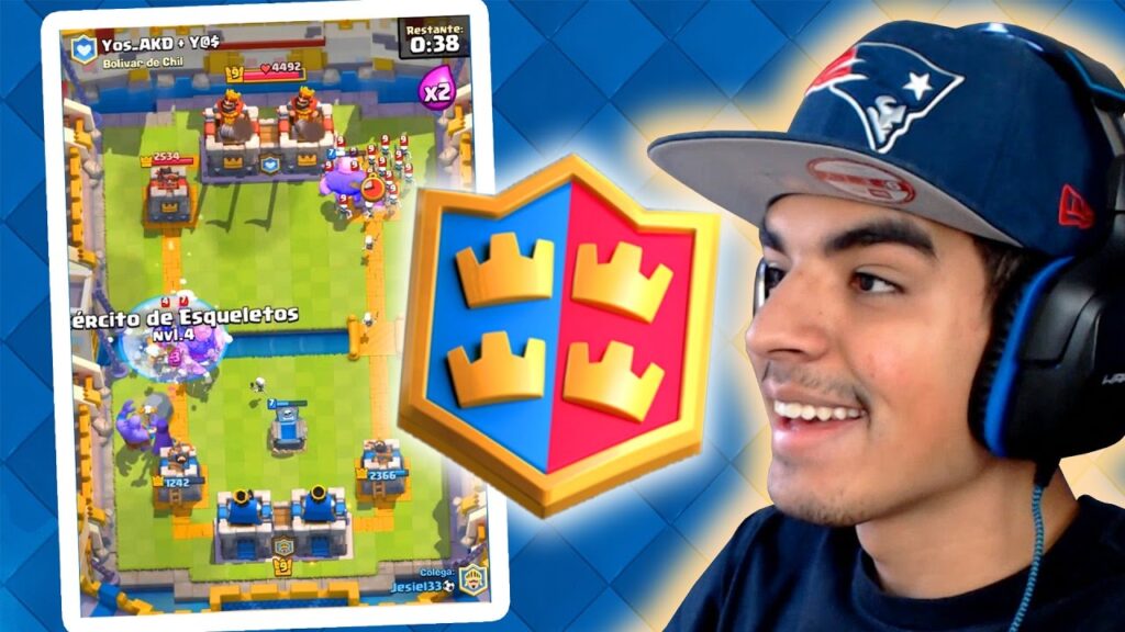 Como jogar a batalha de clas no game clash royale 1