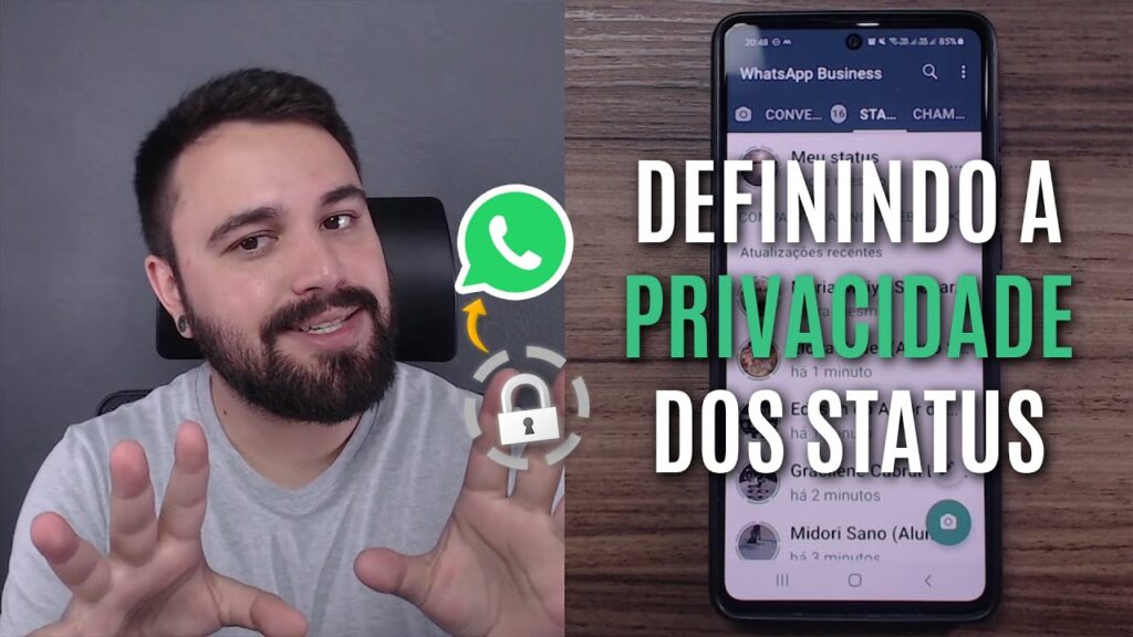 Como configurar privacidade do status do whatsapp 1