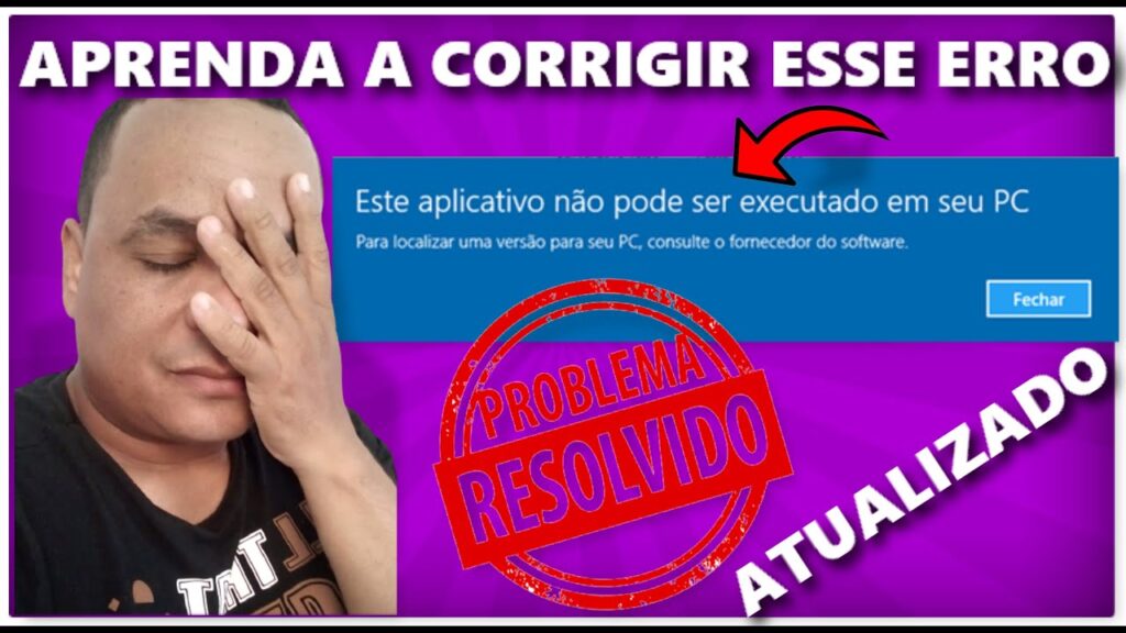 Como resolver erro este aplicativo nao pode ser executado em seu pc 1