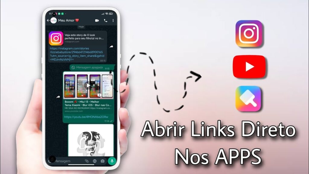 Como abrir links recebidos no snapchat 1
