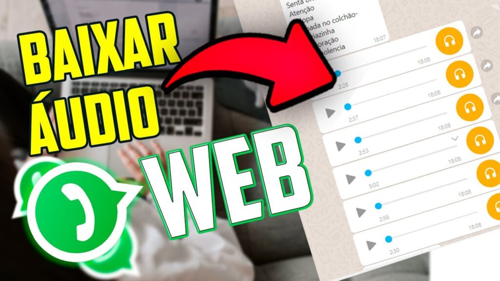 Como fazer download de audio no whatsapp web ou desktop no pc 1