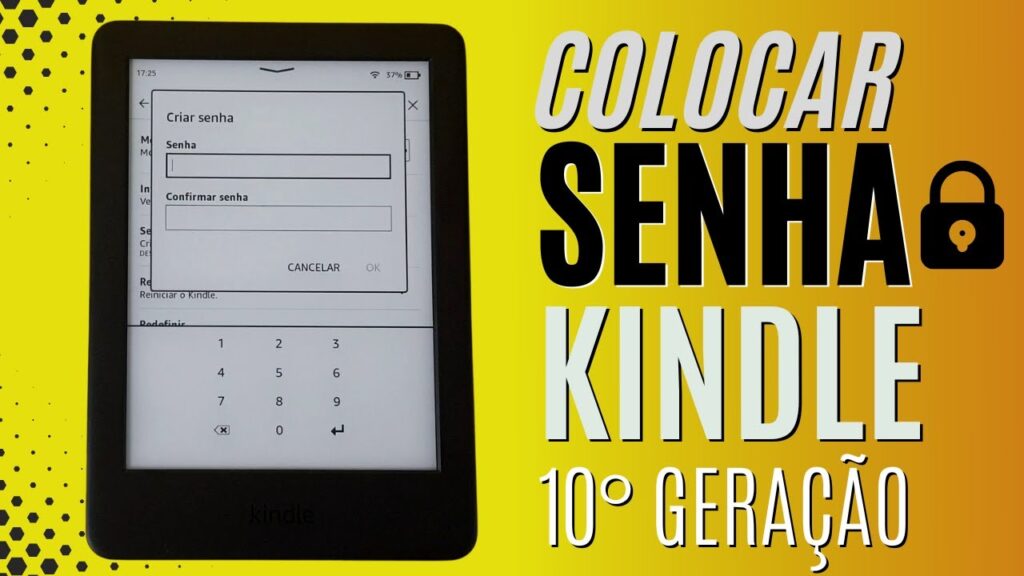 Como colocar senha na tela inicial do kindle 1