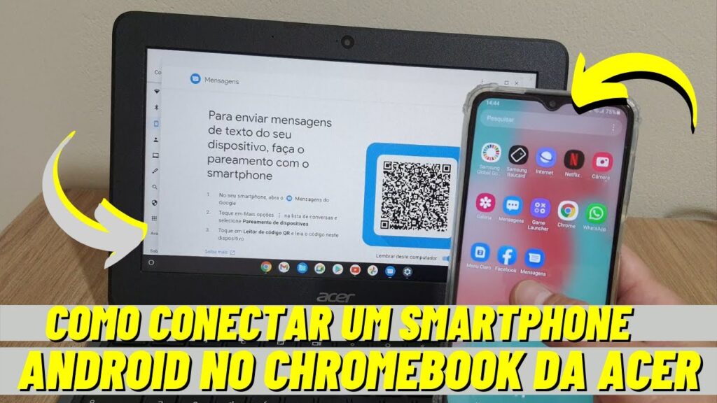 Como parear o smartphone com o chromebook e para que serve 1