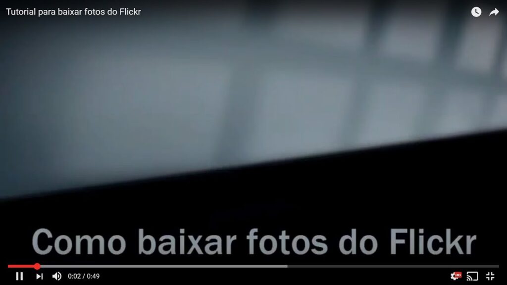 Como baixar suas fotos do flickr 1