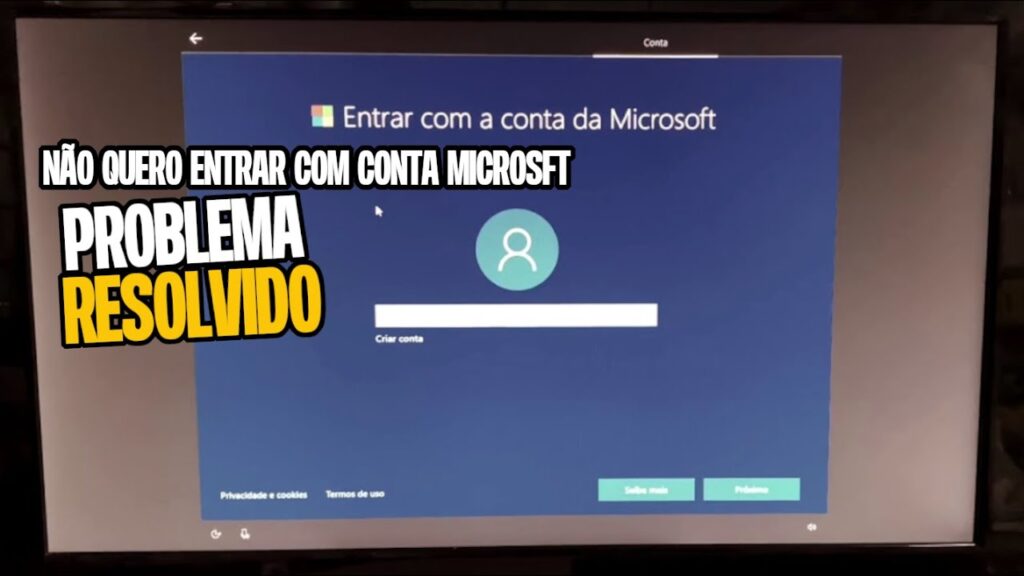 Como instalar o windows 10 sem uma conta microsoft 1