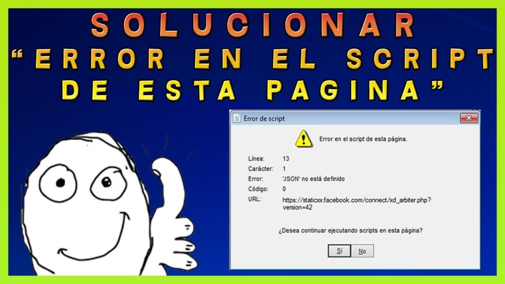 Como resolver erros de script no navegador 1