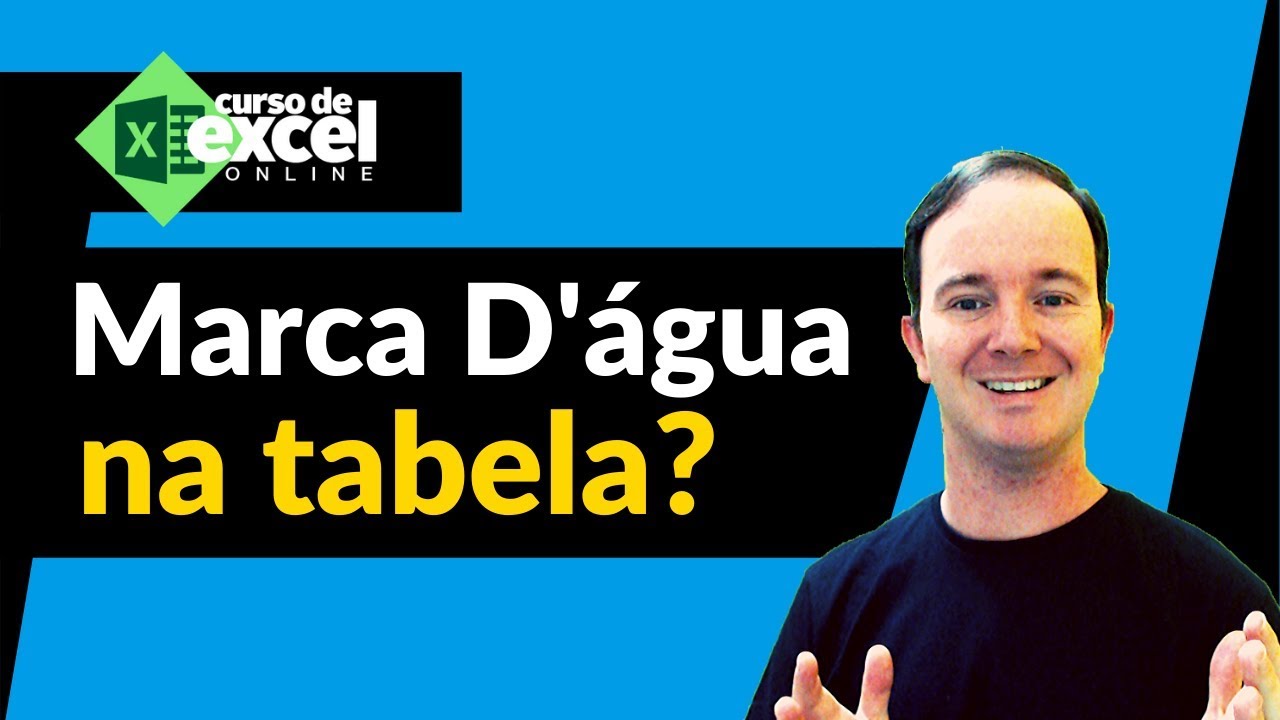 Como colocar marca dagua em planilhas do microsoft excel 5