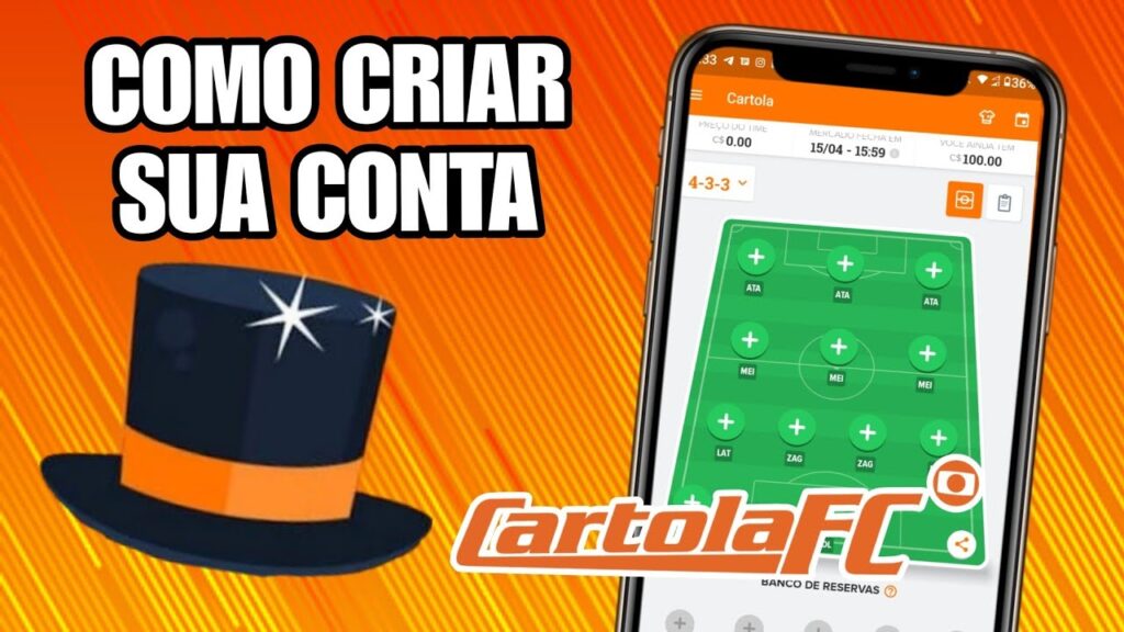 Como fazer cadastro no cartola fc para entrar e jogar o game 1
