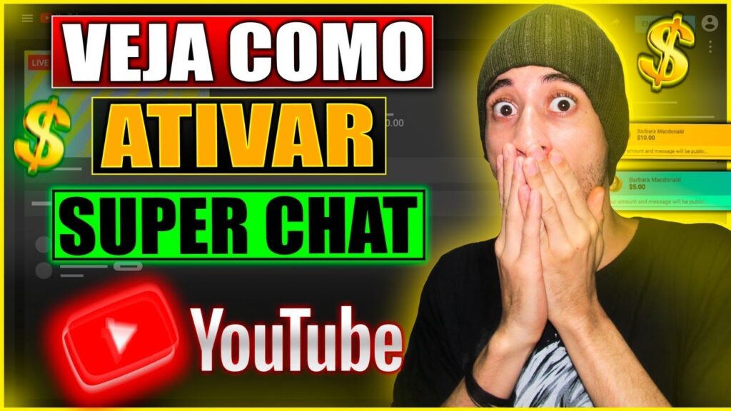 Como comprar um super chat e destacar seu comentario no youtube 1