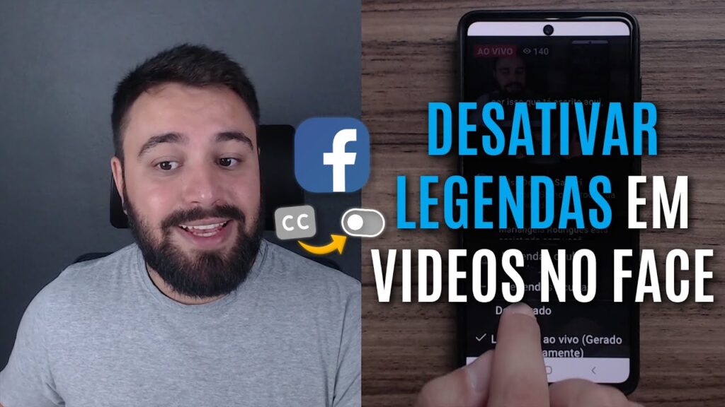 Como adicionar ou remover legendas em videos do facebook 1