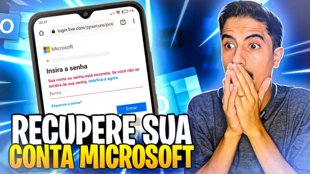 Como entrar no outlook e skype sem senha usando o celular 1