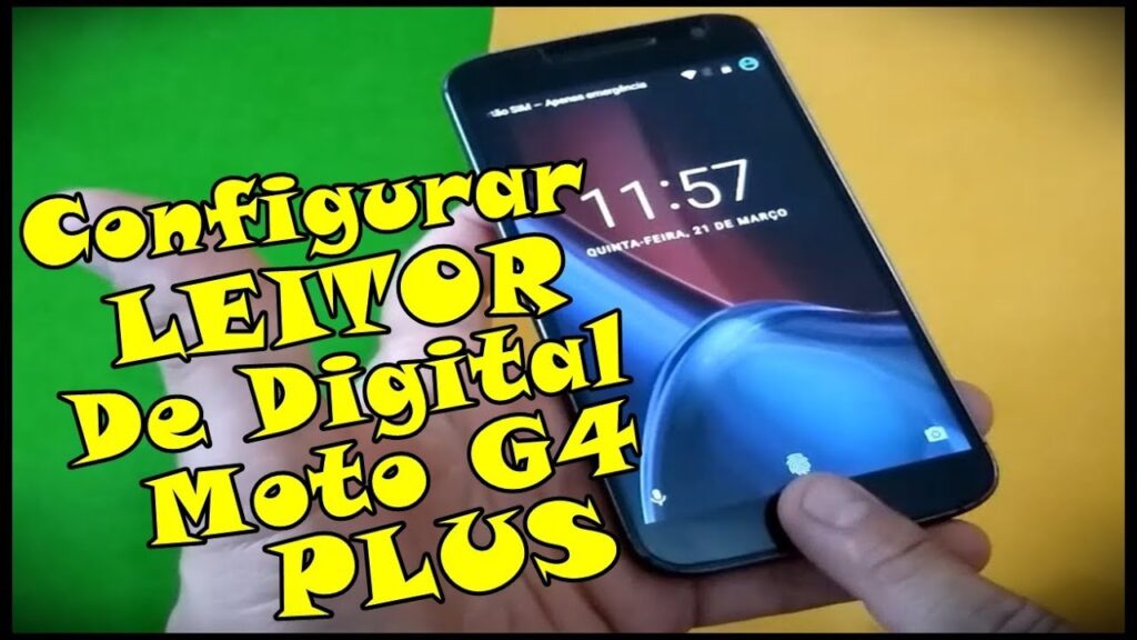 Como configurar o sensor biometrico do moto g 4 plus e desbloquear com digital 1