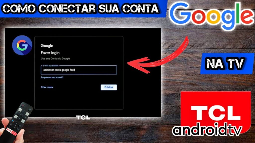 Como adicionar uma conta do google em uma android tv 1