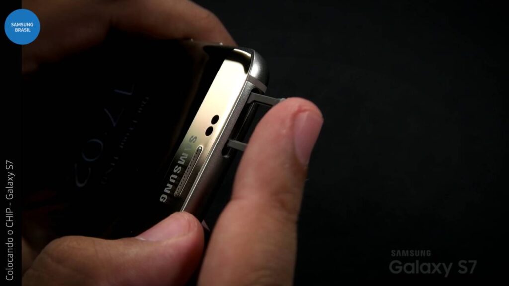 Como colocar um chip no samsung galaxy s7 1