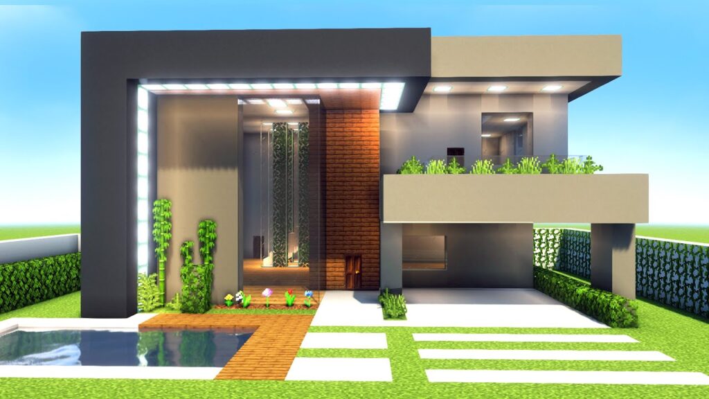 Como fazer casas bonitas e de luxo em minecraft 1