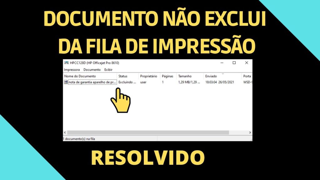 Como apagar documentos pendentes da impressora 1
