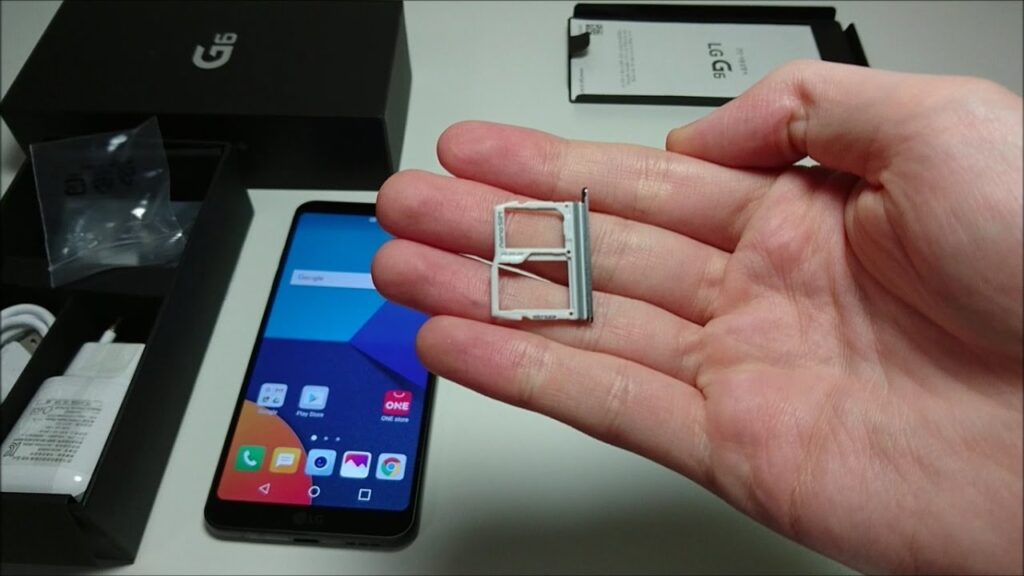 Como inserir um chip no lg g6 1