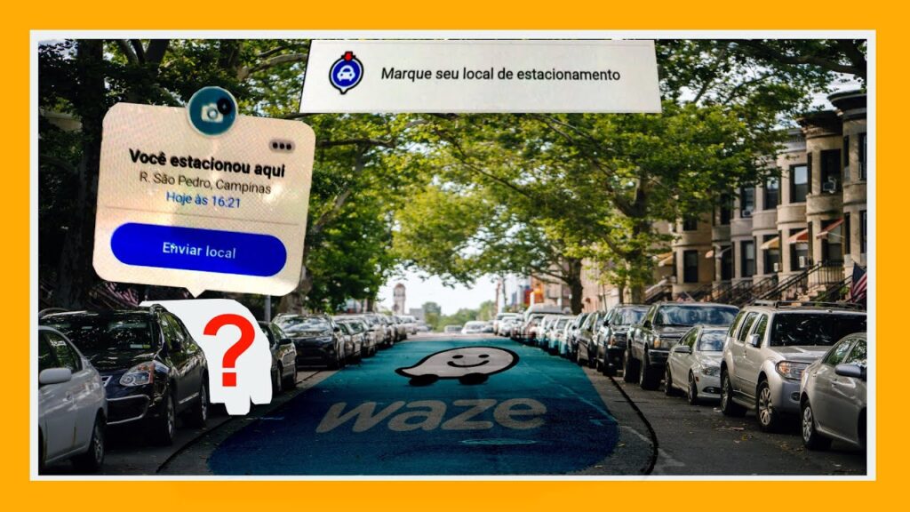 Como marcar e encontrar o lugar que voce estacionou pelo waze 1