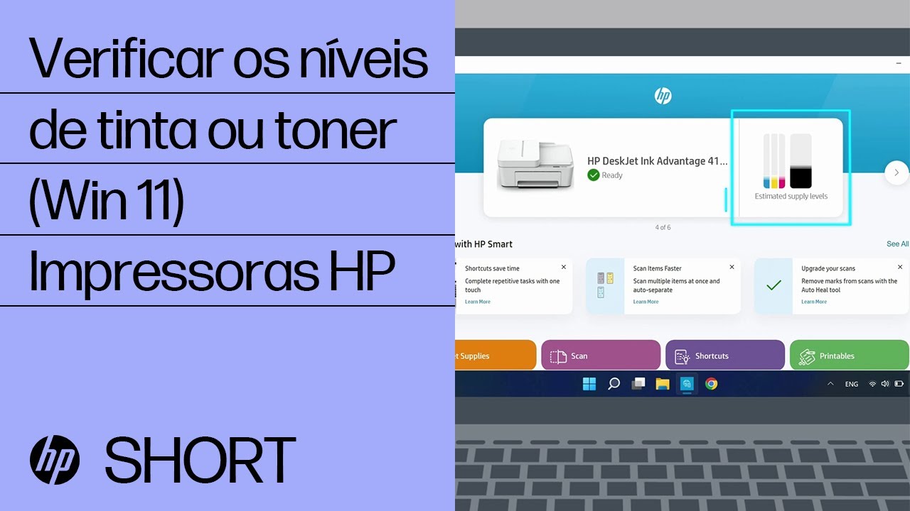 Como verificar o nivel de tinta de impressoras hp no windows 3