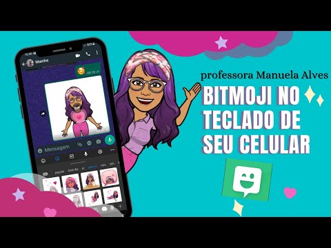 Como ativar e usar o teclado bitmoji no android 1