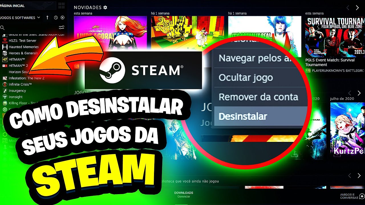 Como desinstalar um jogo no steam 4