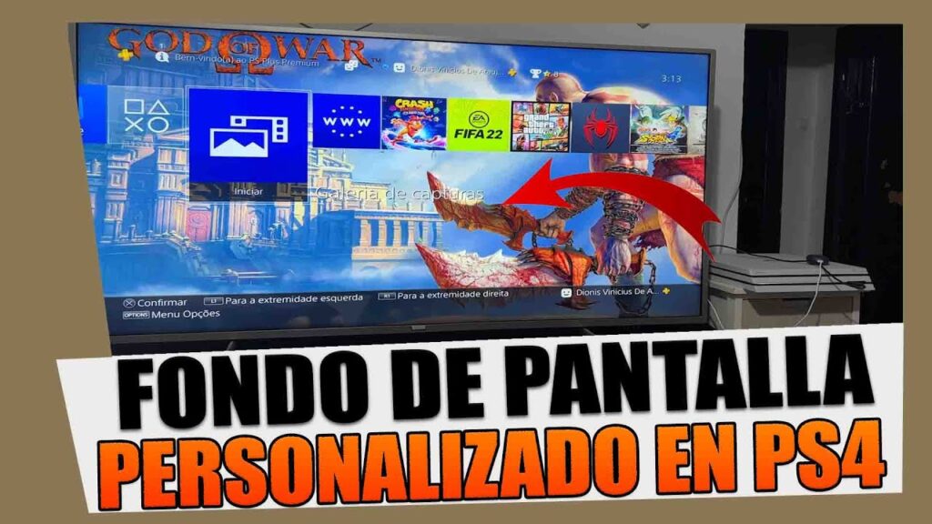 Como aplicar wallpapers personalizados no playstation 4 1