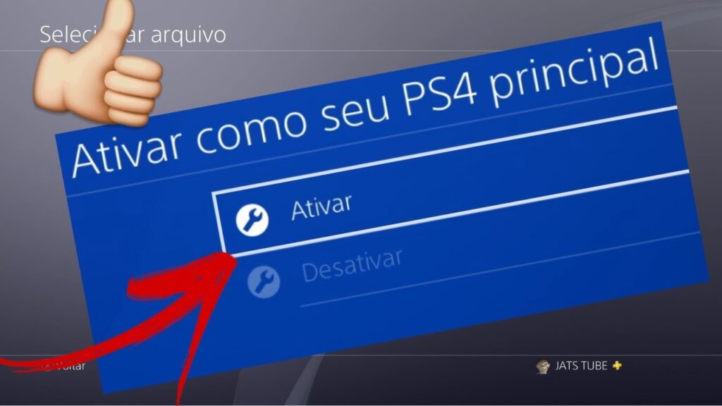 Como ativar sua conta principal no ps4 1