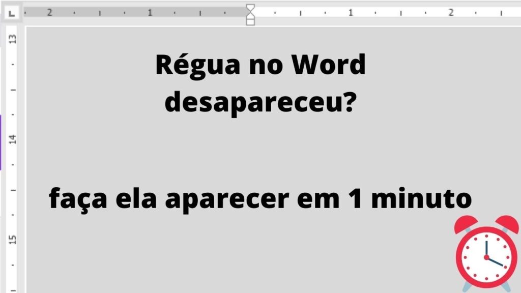 Como ativar e exibir as reguas vertical e horizontal no microsoft word 1