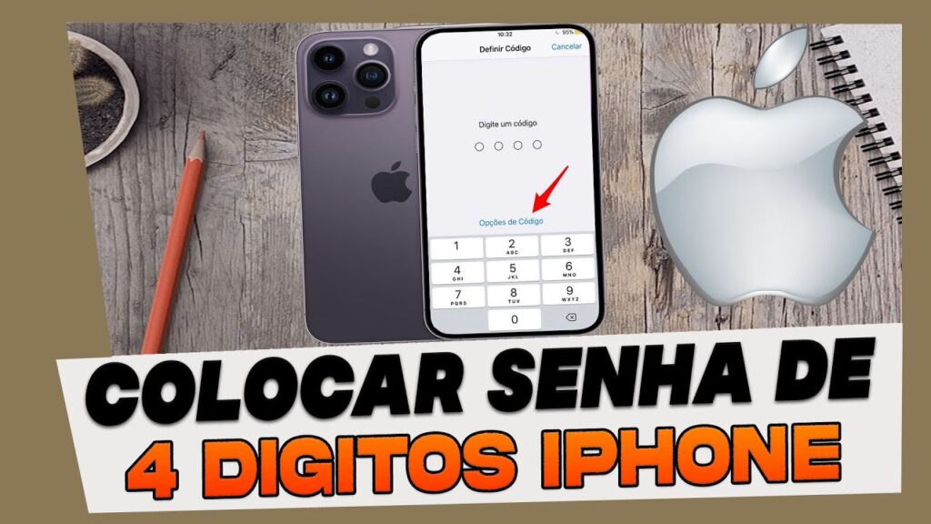 Como configurar um codigo de bloqueio de quatro digitos no iphone 1